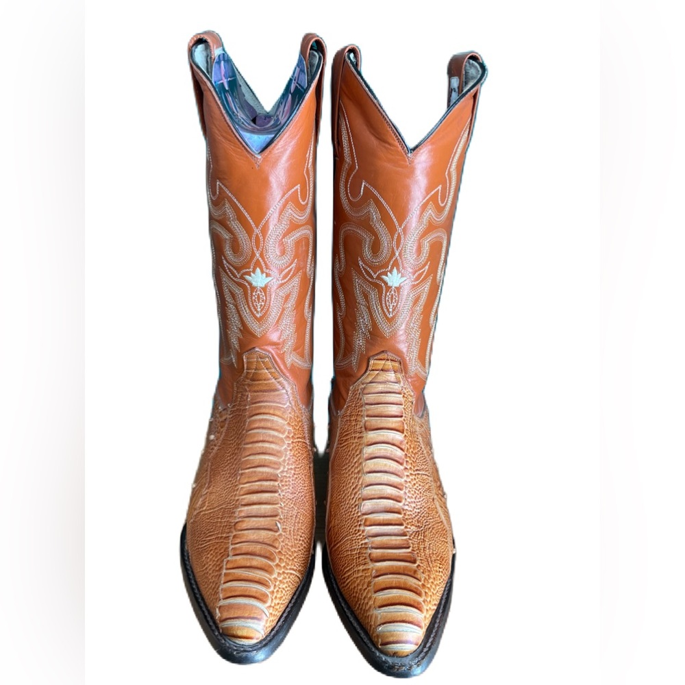 Lejanoeste Men's cowboy boot quill & ostrich